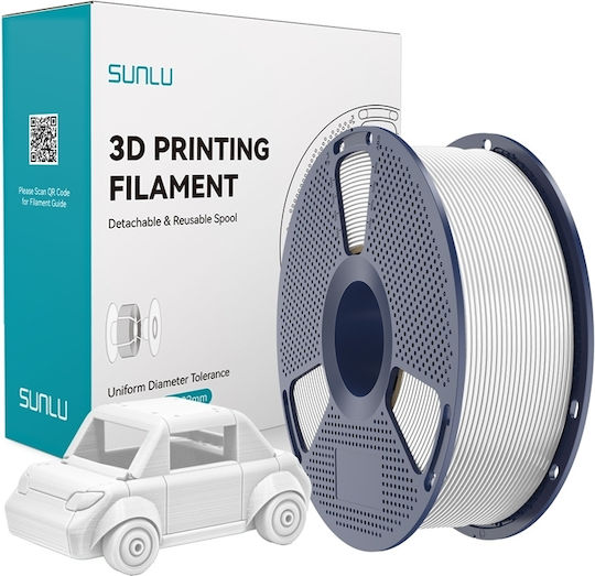 Sunlu PETG Филамент За 3D Принтер 1.75mm 1kg Бял 1kg