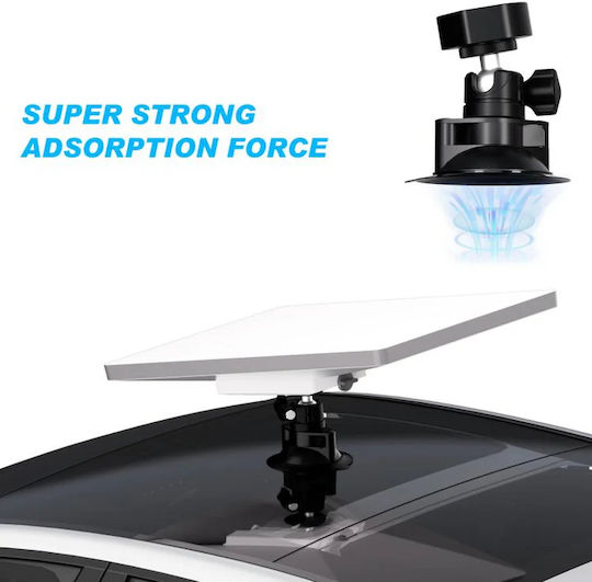 Βάση Στήριξης Starlink Mini Suction Cup Mount Sunroofs Windows Smooth Surfaces Portable Mounting Solution Gimbal Adapter Black Κωδ.1-per0169