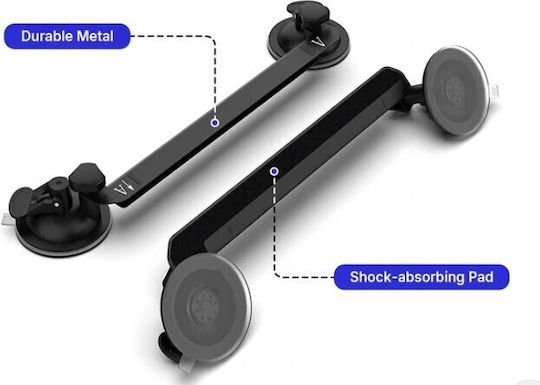 Kit Base Mounting Car Roof Starlink Mini Base Mounting Car Roof Kit Holder 4 Suction Strong Grip Cups Stable Satellite Signal On Windows & Sunroofs Cars RVs Boats Yachts Black Code 1-per0162