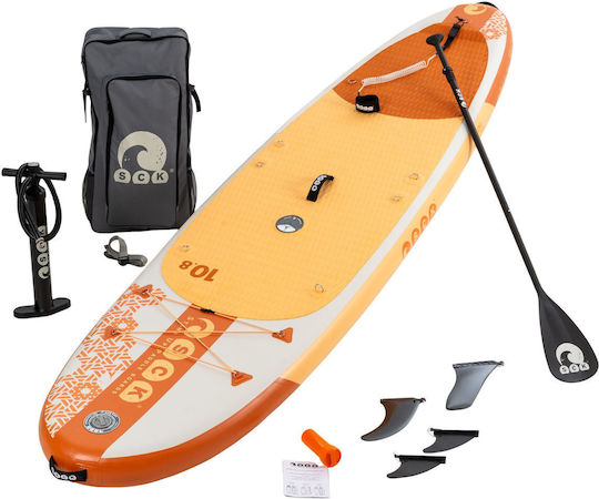 SCK Mare Arioso 10'8" Inflatable SUP Board / Windsurf with Length 3.25m Orange