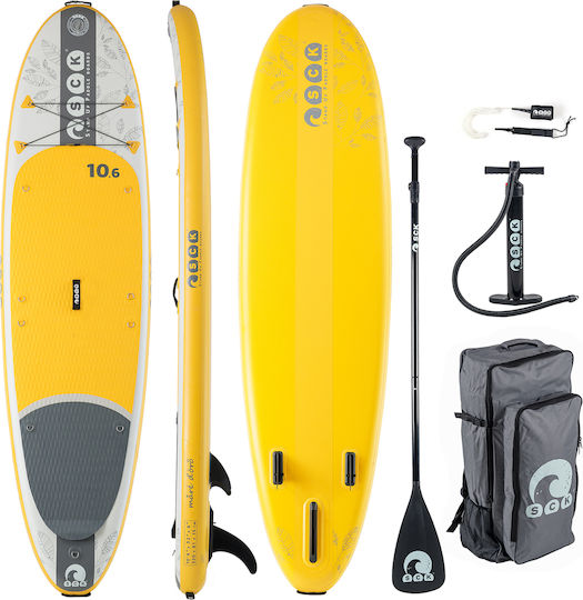 SCK Mare Doro 10’6″ Inflatable SUP Board / Kayak with Length 3.2m Yellow