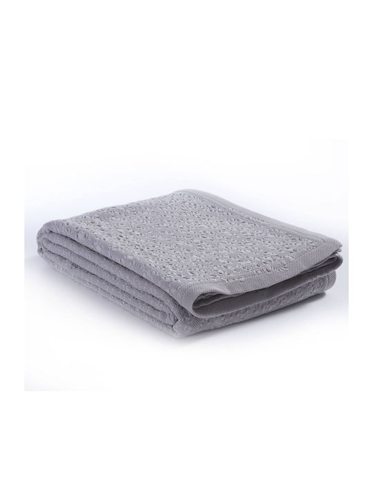 Nef-Nef Homeware Valencia Κουβέρτα Πικέ Υπέρδιπλη 230x250εκ. Gray