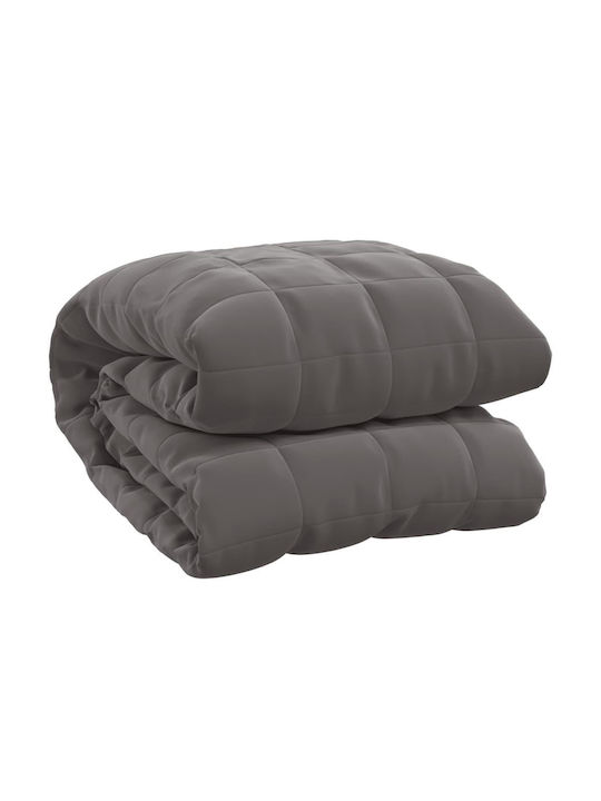 vidaXL Blanket Gravity Velvet Sofa 138x200cm Gray