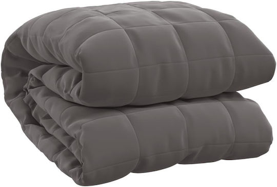 vidaXL vidaXL Schwerkraftdecke Samtige Couch 138x200cm Grau