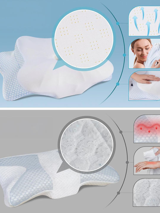 Μαξιλάρι Ύπνου Memory Foam Ανατομικό 63x38x9cm