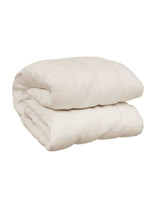 vidaXL Schwerkraftdecke für Sofa 122x183cm Ecru
