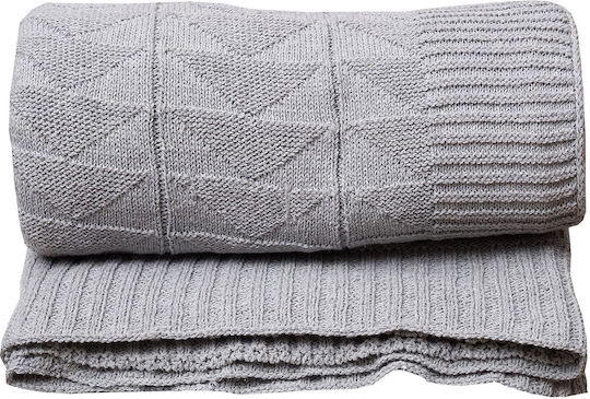 Viopros Knitted Blanket Sofa 125x170cm Gray
