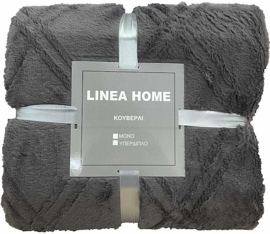 Linea Home Diamond Pătură Simplă 150x200 cm Antracit