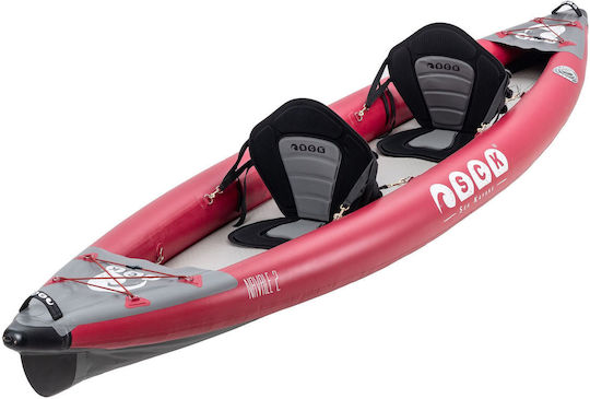 SCK Navale 2 SCK-28382838 Πλαστικό Kayak Θαλάσσης 2 Ατόμων Κόκκινο
