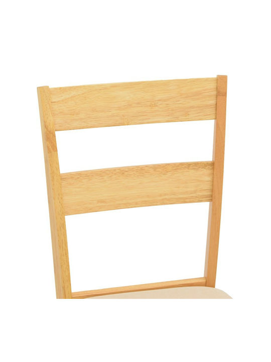 Dallan Wooden Dining Chairs Natural Shade 2pcs 40x47.5x89cm