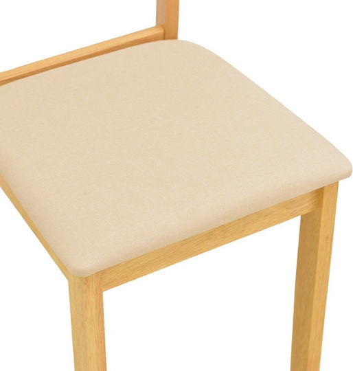 Dallan Wooden Dining Chairs Natural Shade 2pcs 40x47.5x89cm