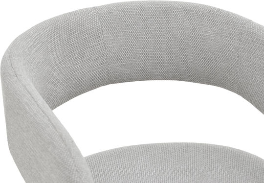 Cocon Ess- und Küchenstühle mit Stoffbezug Grau Beige 58x58x80cm