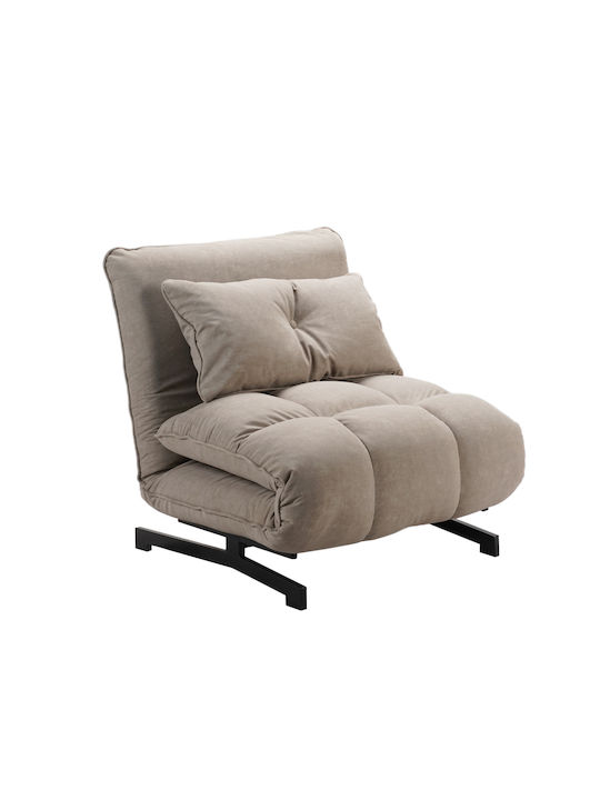Tessera Sessel Bett Taupe 86x86x83cm