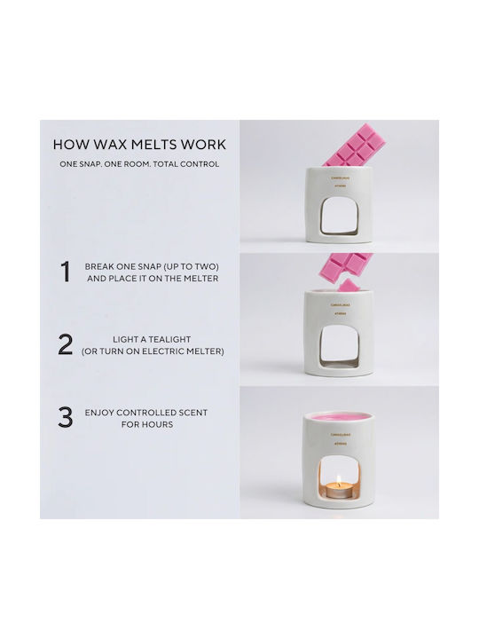 Candelinas White Musk Wax Melt Snap Bar 55g Φυτικό Αρωματικό Κερί