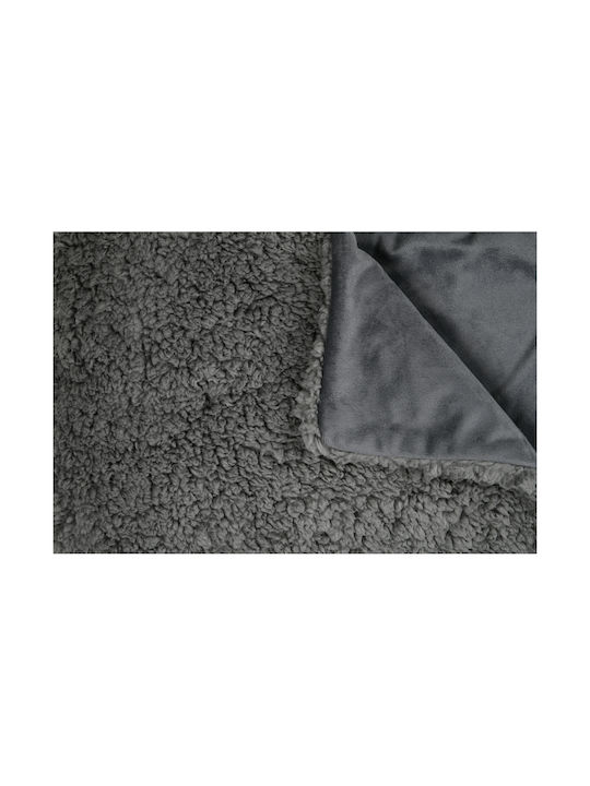 S-f Dudley Fleece Blanket Sofa 130x150cm Souris
