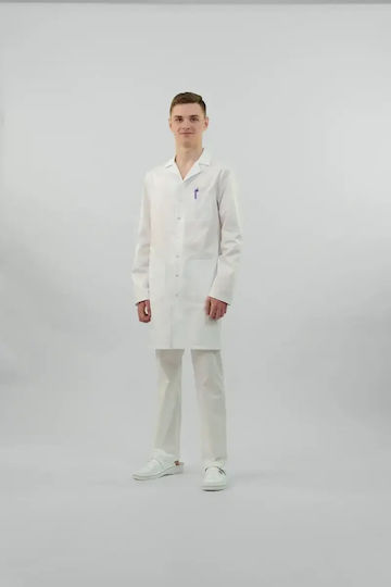 Masstex Unisex Ρούχο Γιατρών / Νοσηλευτών Λευκό