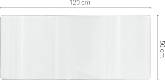 Tulup Weiches Glas Tisch Transparent Pvc Schutzauflage 120x50 cm
