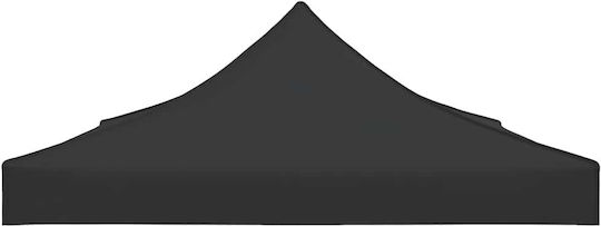 Klikareto Party Replacement Umbrella Fabric Black 3x4.5m
