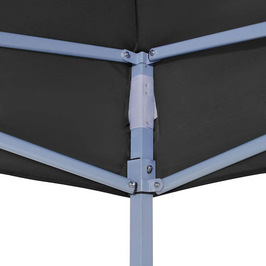Klikareto Party Replacement Umbrella Fabric Black 3x4.5m