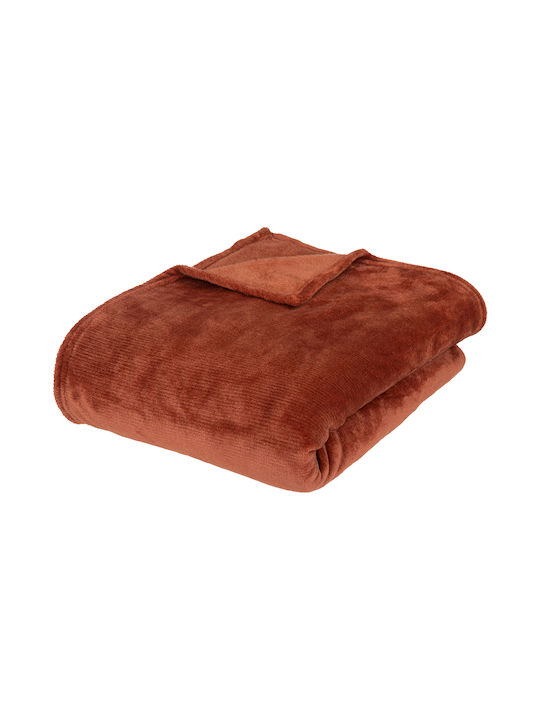 Doppelte Decke Polyester Terrakotta 1,80x2,30m