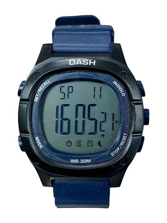 Digital Men's Watch 40mm Battery with Blue Rubber Strap