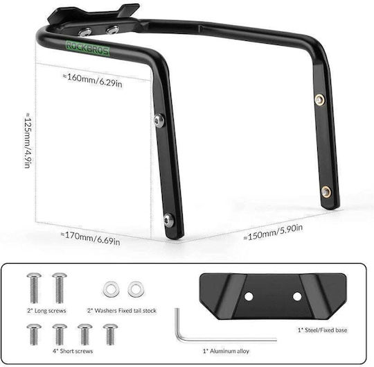 Rockbros Suport Multifuncțional Pentru Bicicletă Negru Negru