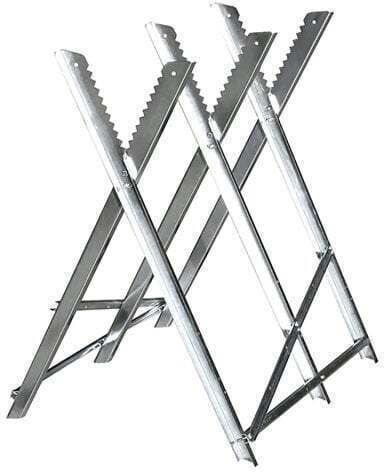 Călăreți Metalici Pliabili Material Galvanizat Tăiere Lemn 80x80x79 Cm Greutate Maximă De Încărcare 150 Kg