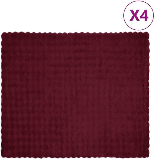 vidaXL Κουβέρτα Γούνινη Υπέρδιπλη 240x270εκ. Βεραμάν, Κόκκινο