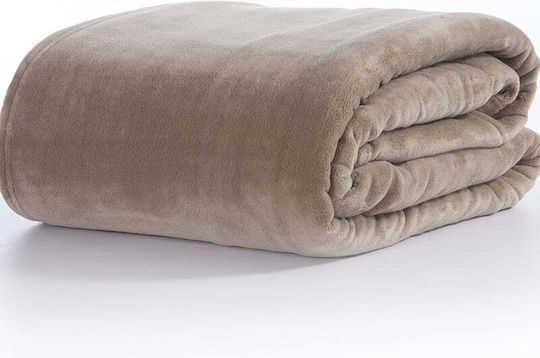 Nef-Nef Homeware Cosy Одеяло Полар Υπέρδιплο 220x240см Бежово