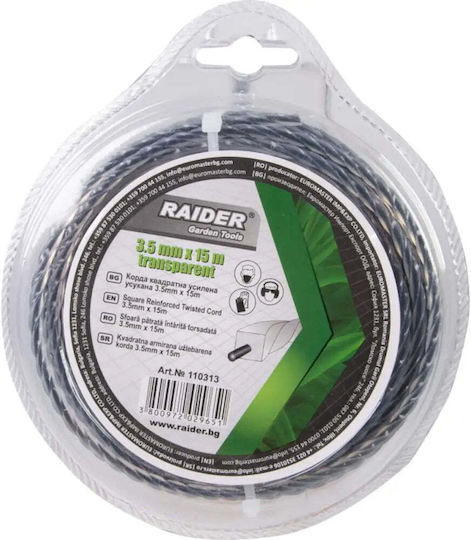 Square Reinforced Cord 3.5mm 15m Raider