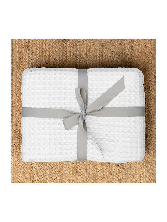Palamaiki Marcie Pique Single Blanket 170x240cm White