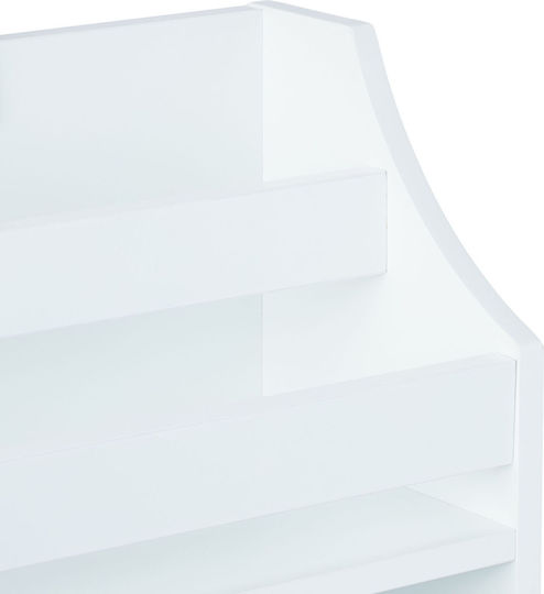 Bibliotecă de Pardoseală din Lemn Alb 51.5x60cm