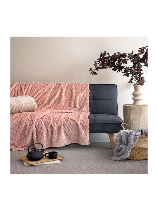 Palamaiki Aster Decke Fleece Einzeln 160x220cm Rosa