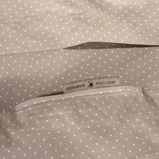 Greenwich Polo Club 2392 King Size Bed Sheet 240x260cm Taupe