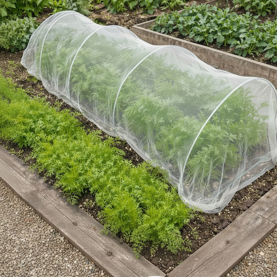 Plasă De Protecție Pentru Grădină Împotriva Insectelor Păsărilor Zola 3 X 6 M Hdpe 80 Plasă Albă
