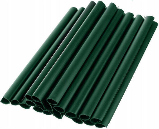 Set Benzi Decorative Gard Împrejmuire Zola 25 Cleme Durabil Pvc 450g/m2 19 X 3500 Cm Verde