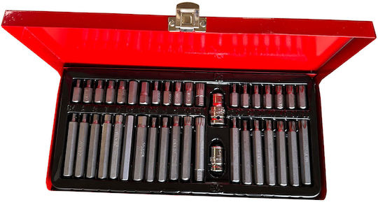 Set Vârfuri Allen Torx Xzn Hex Spline Cutie Metalică 40 Bucăți Gebo Tools