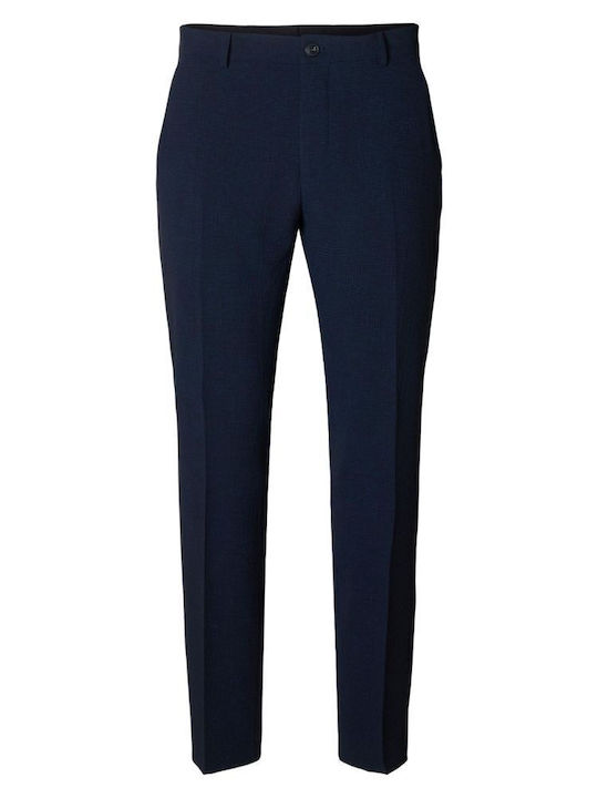 Trousers In Slim Fit Dark Sapphire
