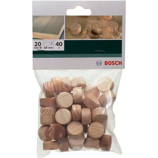 Wooden Dowels 40 Pcs Bosch