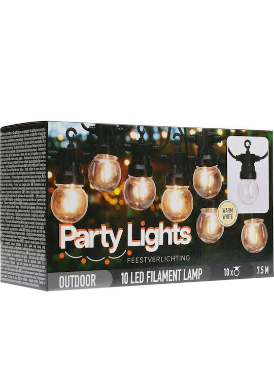 Progarden Lichterkette Party Licht 10led 7.5m