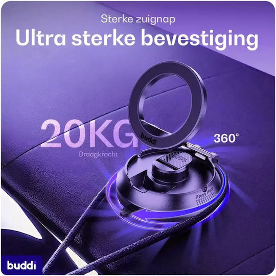 Buddi Magway Suport Auto Pentru Telefon Mobil Cu Magnet Negru