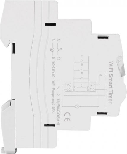 Еднофазен Превключвател Sinotimer Wds688 5-60A 230V Смарт WiFi Управление От Многофункционално Мобилно Приложение