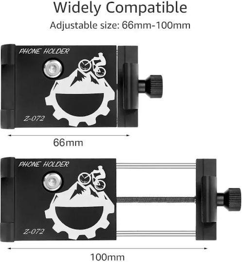 Metal Adjustable Motorcycle & Bicycle Phone Mount 3-Axis Handlebar Tc-429