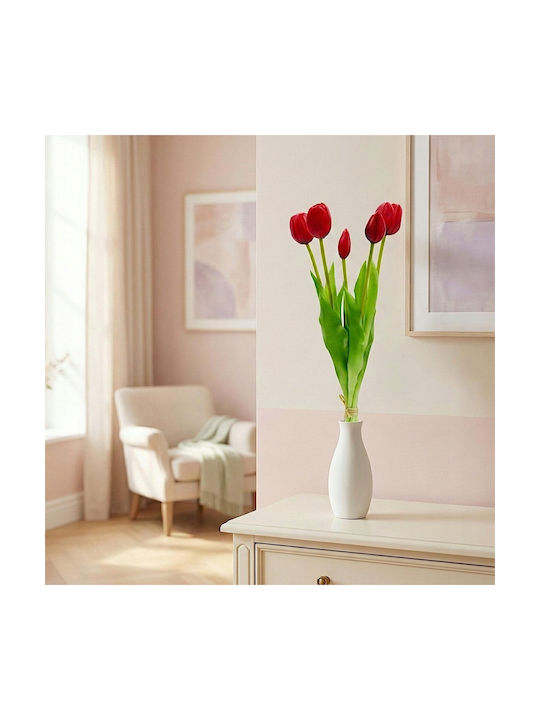 Bouquet Of Red Tulips 39cm Saska Garden