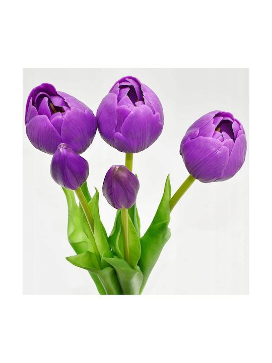 Bouquet of Purple Peonies 39cm Saska Garden