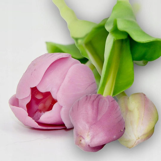 Blumenstrauß aus Lila Tulpe 39cm Saska Garden