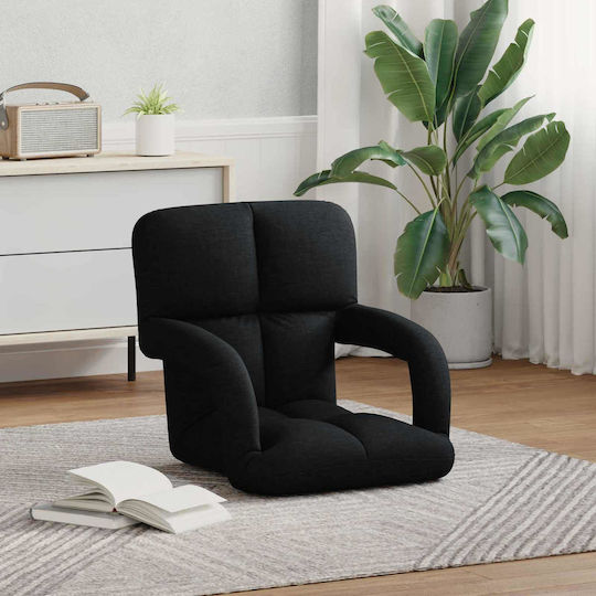 Vielseitiger Sitzsack Sessel Schwarz 58x62x58cm