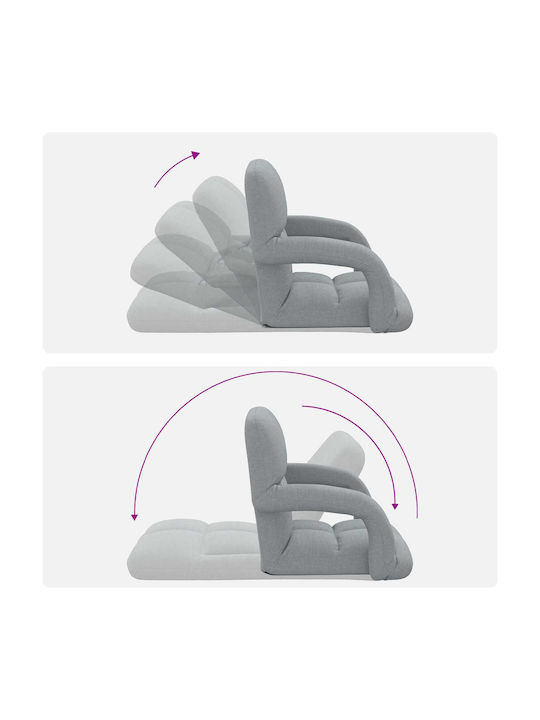 Multifunctional Bean Bag Chair Light Gray 58x62x58cm