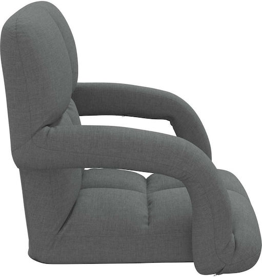 Vielseitiger Sitzsack Pouf Dunkelgrau 58x62x58cm