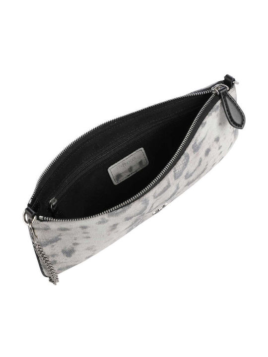 Flat Fabric Women's Shoulder Bag Gray